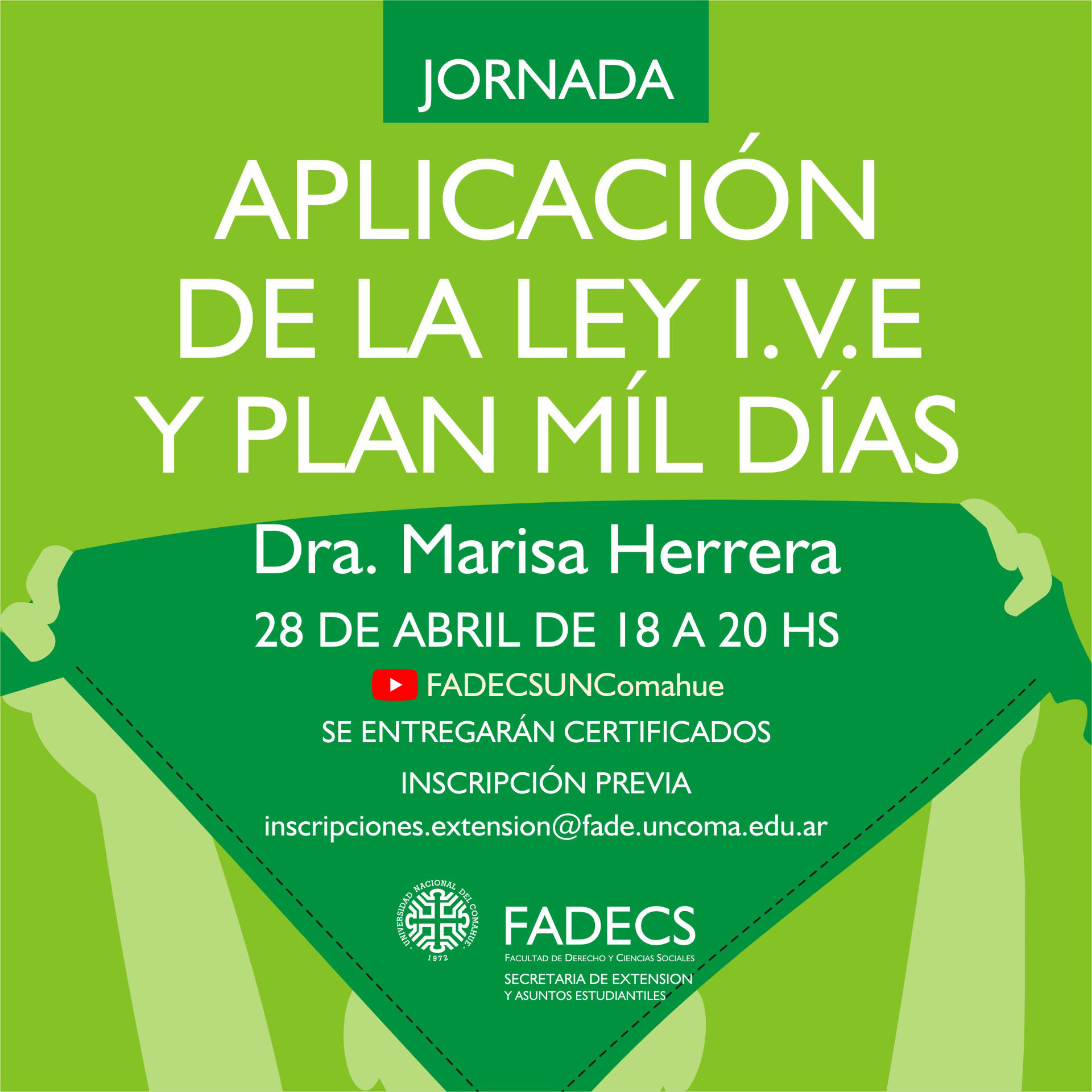 CHARLA DE MARISA HERRERA SOBRE APLICACIÓN DE LA LEY I.V.E Y EL PLAN MIL DÍAS